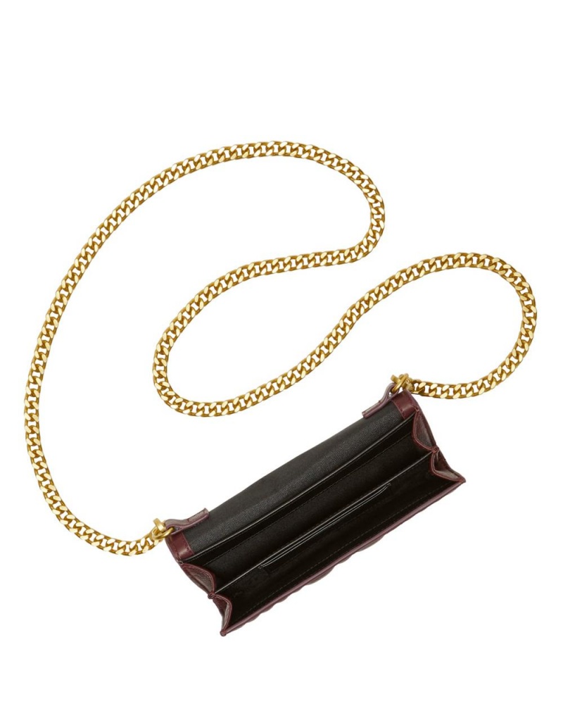 Vince Camuto Barb Wallet On A Chain Kabelka Damske Bordove | AYUH-39824