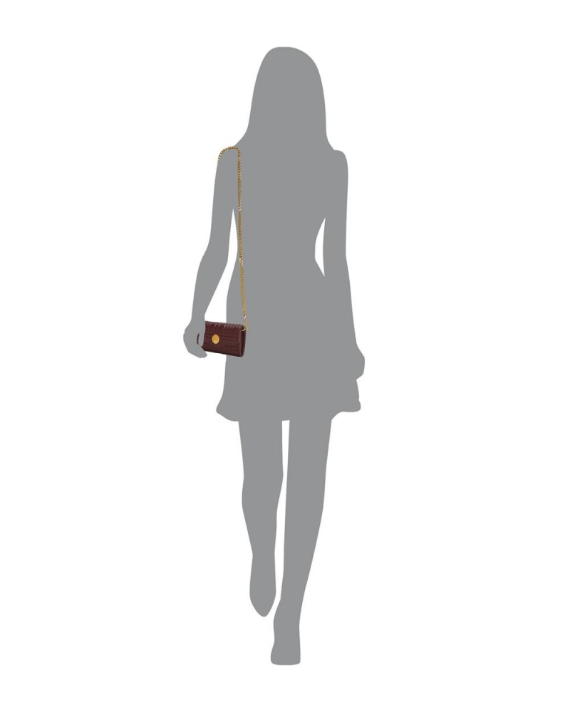 Vince Camuto Barb Wallet On A Chain Kabelka Damske Bordove | AYUH-39824