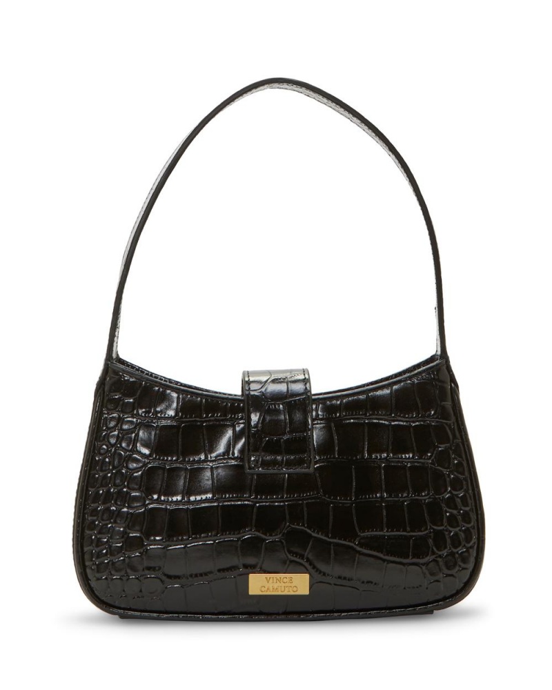 Vince Camuto Barlo Small Shoulder Bag Taska cez Rameno Damske Čierne | ZRUE-03765