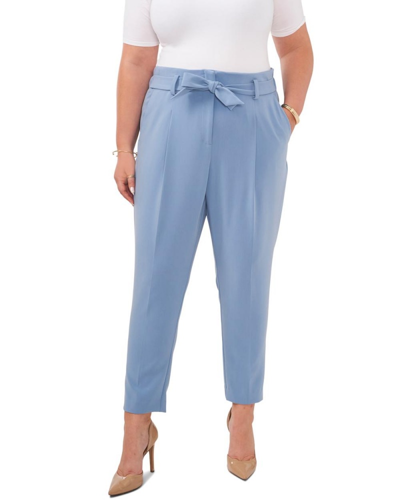 Vince Camuto Belted Cropped (Plus Size) Nohavice Damske Modre | CKAZ-41329