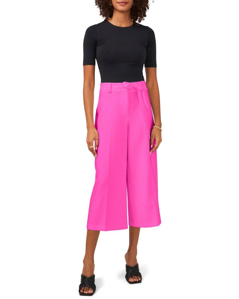 Vince Camuto Belted Culottes Nohavice Damske Ruzove | YPLU-78951