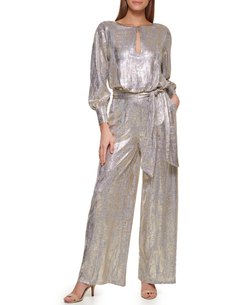 Vince Camuto Belted Metallic Kombineza Damske Zlate | LBHO-60842