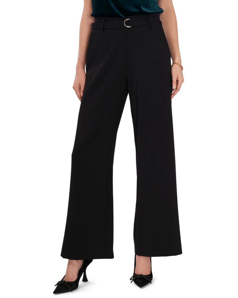 Vince Camuto Belted Siroke Topanky-Leg Nohavice Damske Čierne | YTNG-08267