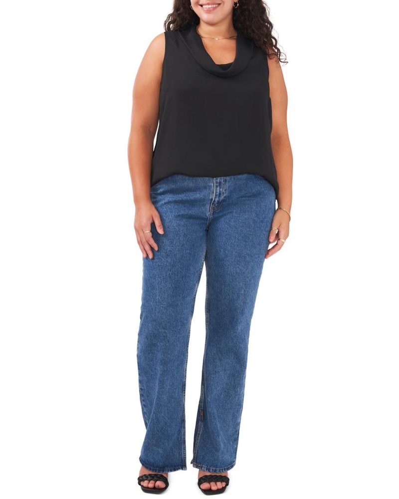 Vince Camuto Bez Rukavov Cowl-Neck (Plus Size) Bluzka Damske Čierne | VQZC-20143