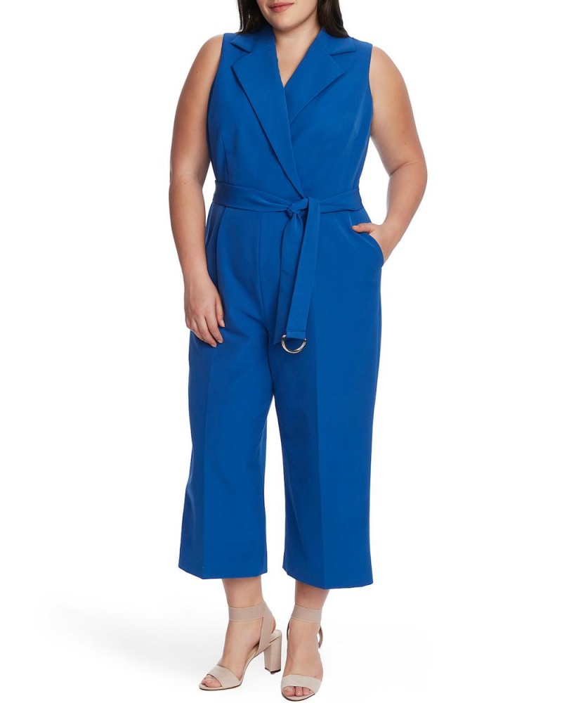 Vince Camuto Bez Rukavov Cropped (Plus Size) Kombineza Damske Modre | PFRA-62041