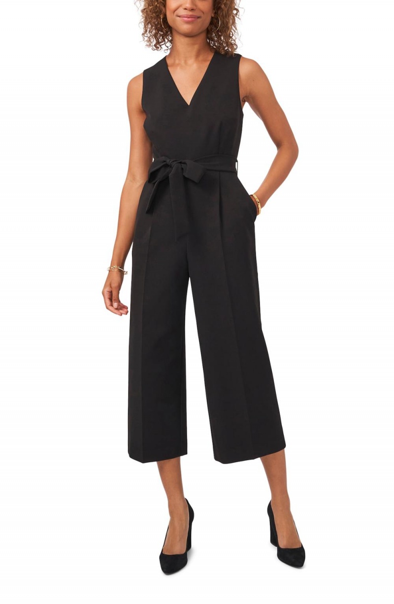 Vince Camuto Bez Rukavov Culotte Kombineza Damske Čierne | FUOY-76395