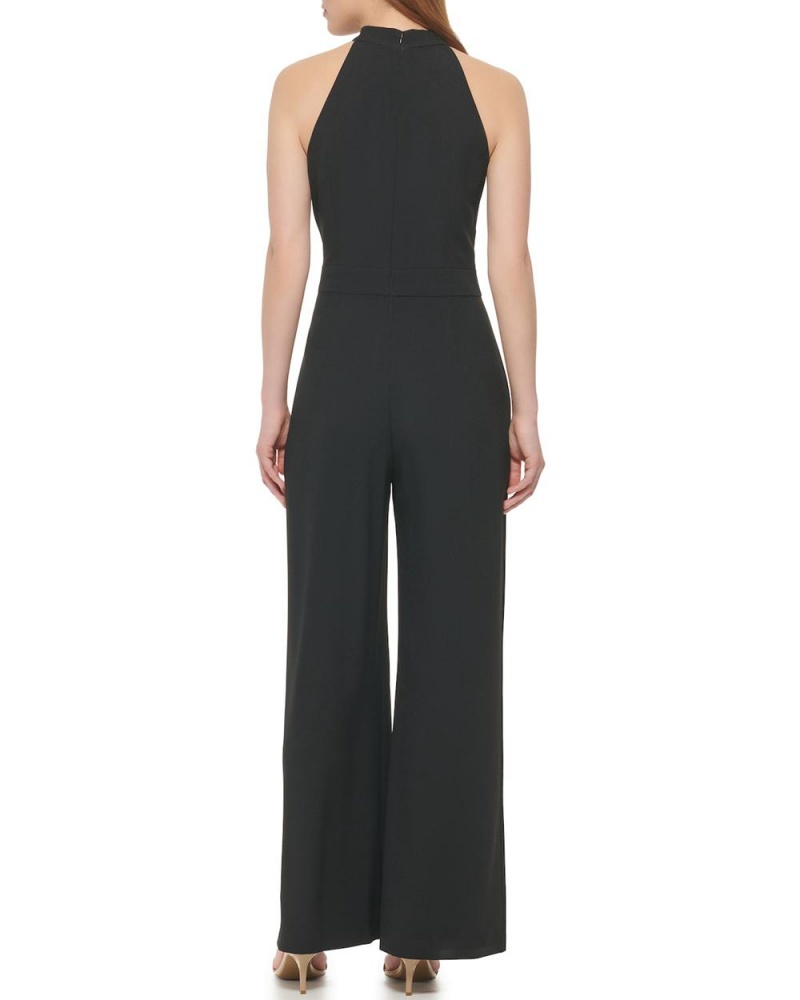 Vince Camuto Bow-Neck Halter Kombineza Damske Čierne | AVCO-15296