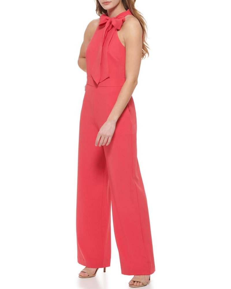 Vince Camuto Bow-Neck Halter Kombineza Damske Koralove | JGAH-50239