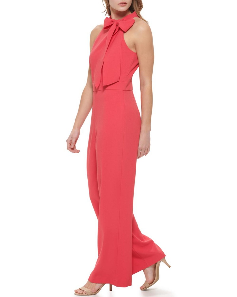 Vince Camuto Bow-Neck Halter Kombineza Damske Koralove | JGAH-50239