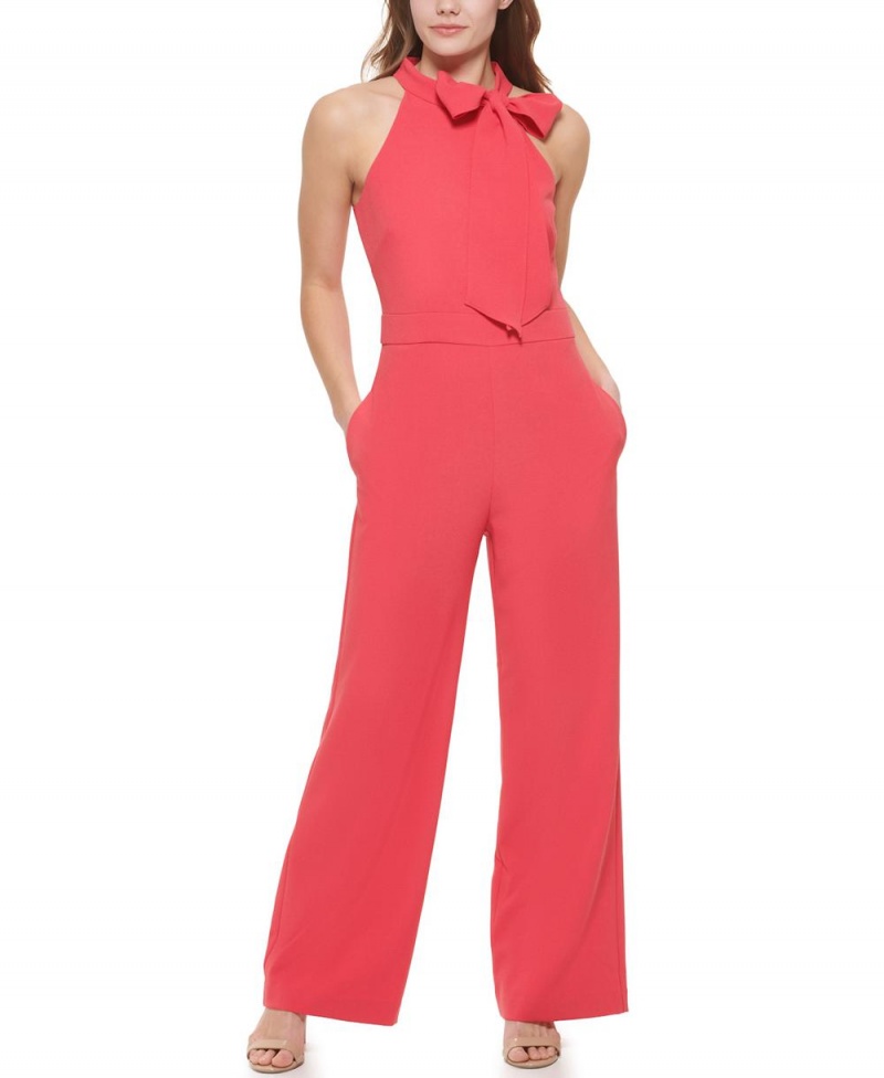 Vince Camuto Bow-Neck Kombineza Damske Koralove | SXPT-27859