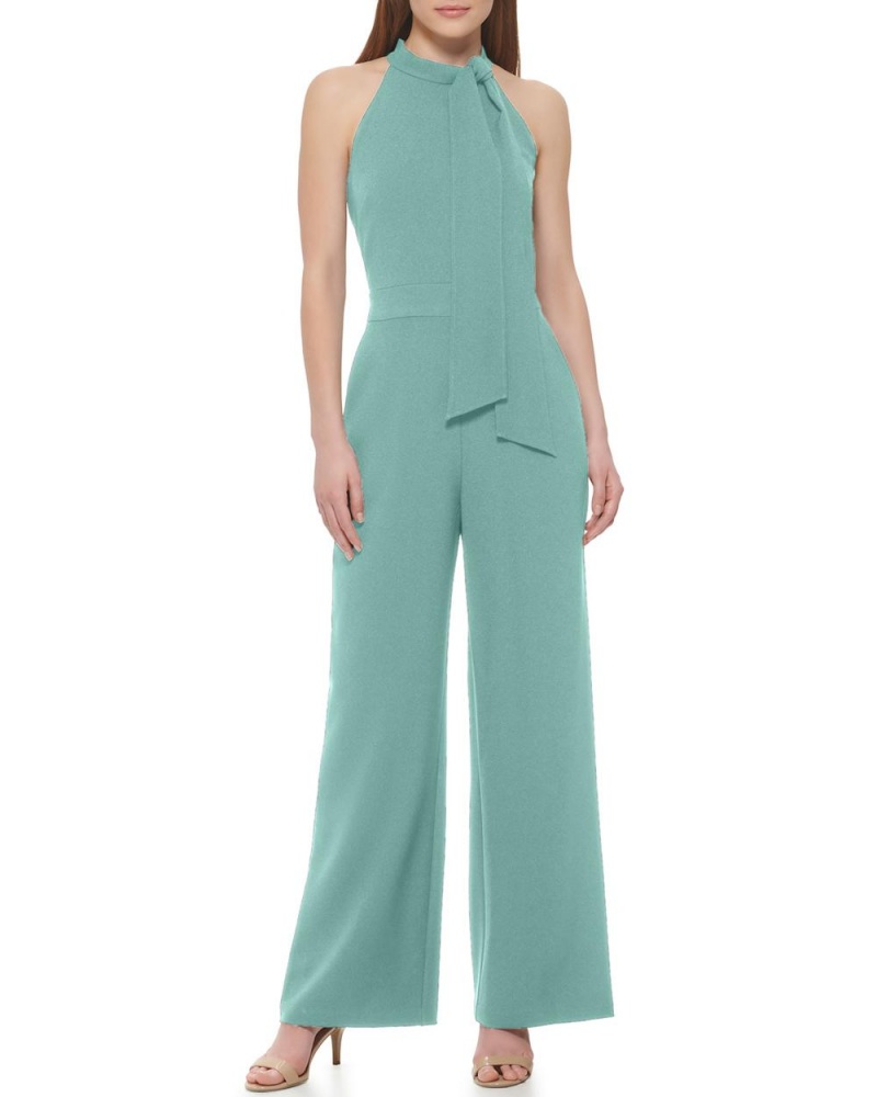 Vince Camuto Bow-Neck Kombineza Damske Tyrkysové | WUJT-53416