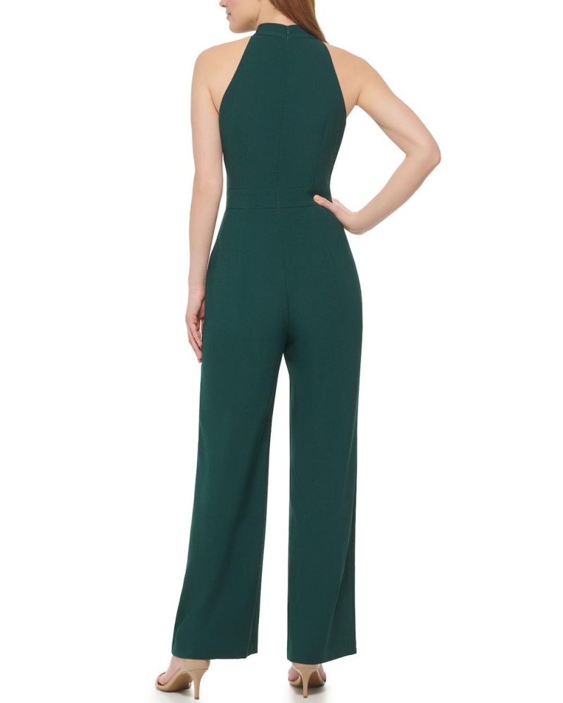 Vince Camuto Bow-Neck Kombineza Damske Zelene | UZGL-87214