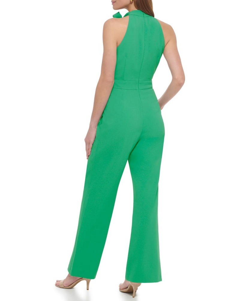 Vince Camuto Bow-Neck Kombineza Damske Zelene | NHTI-59806