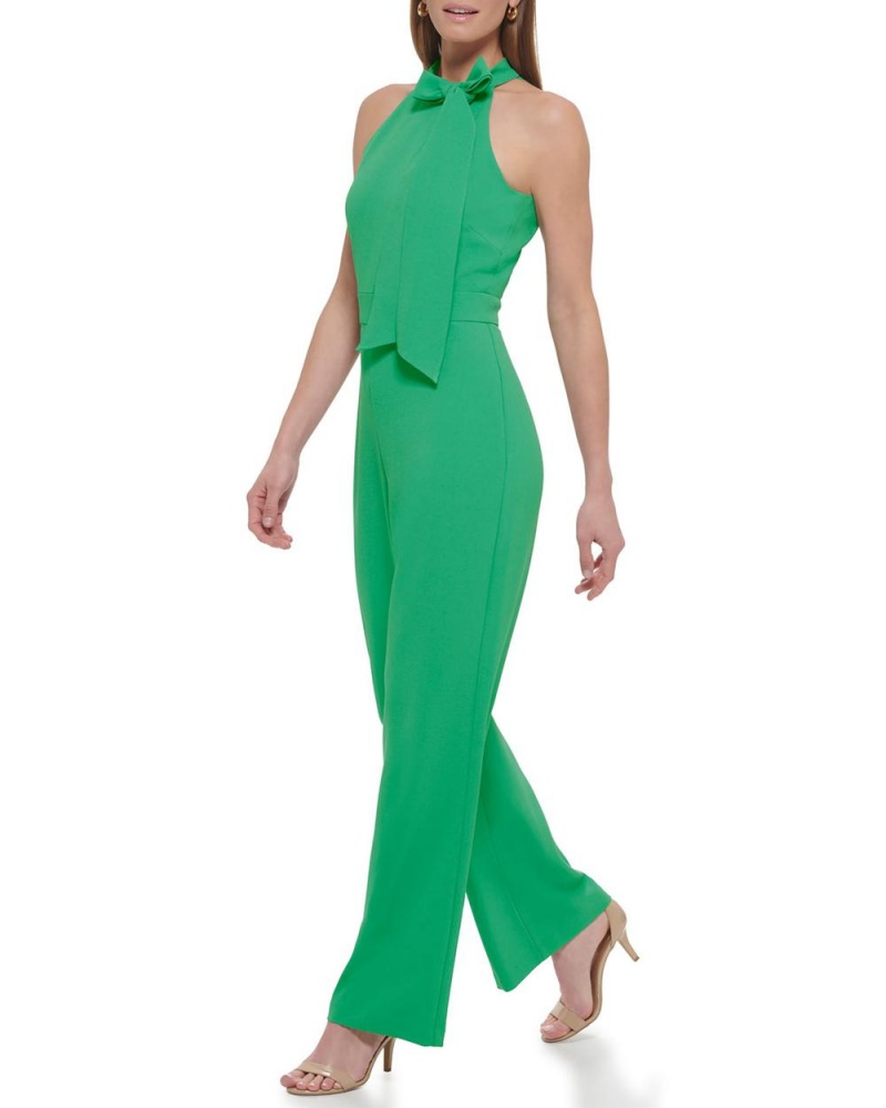 Vince Camuto Bow-Neck Kombineza Damske Zelene | NHTI-59806
