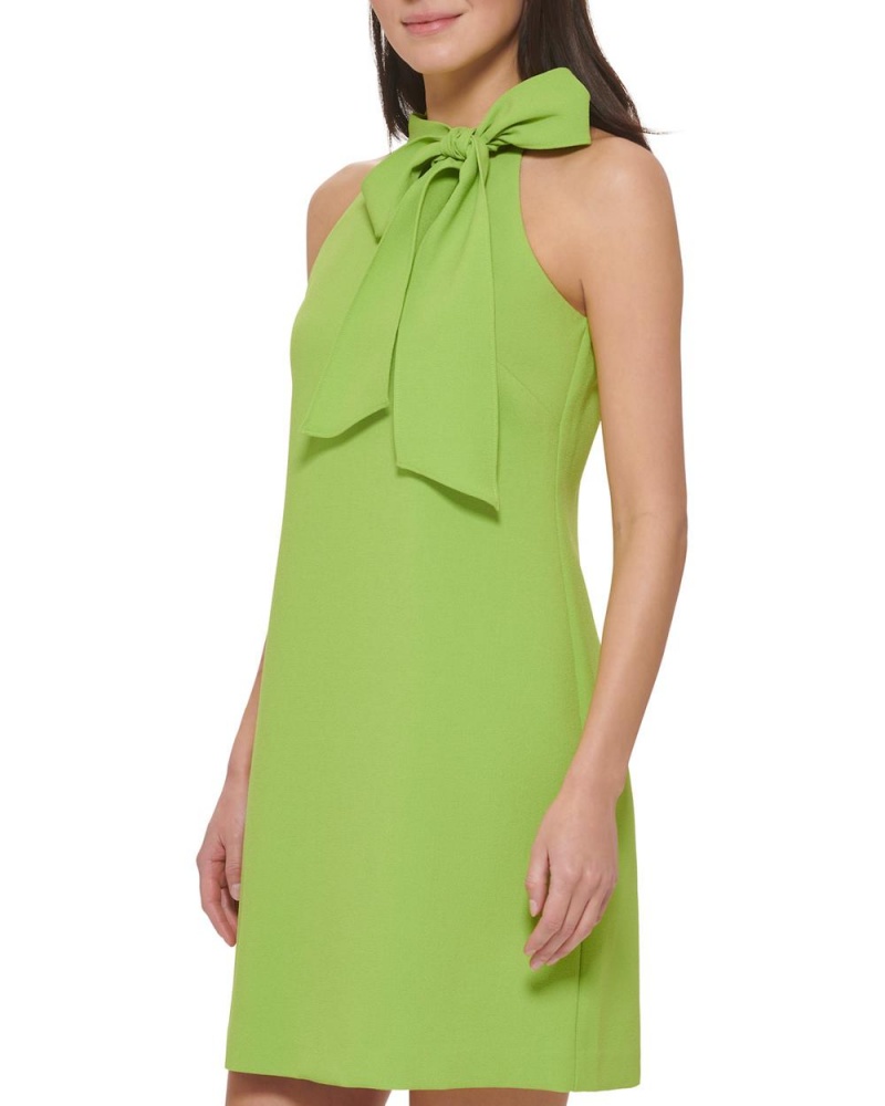 Vince Camuto Bow-Neck Mini Šaty Damske Zelene | BTHJ-58120