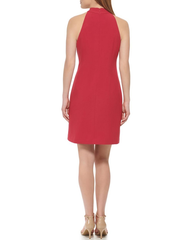 Vince Camuto Bow-Neck Mini Šaty Damske Červené | FOGA-05982