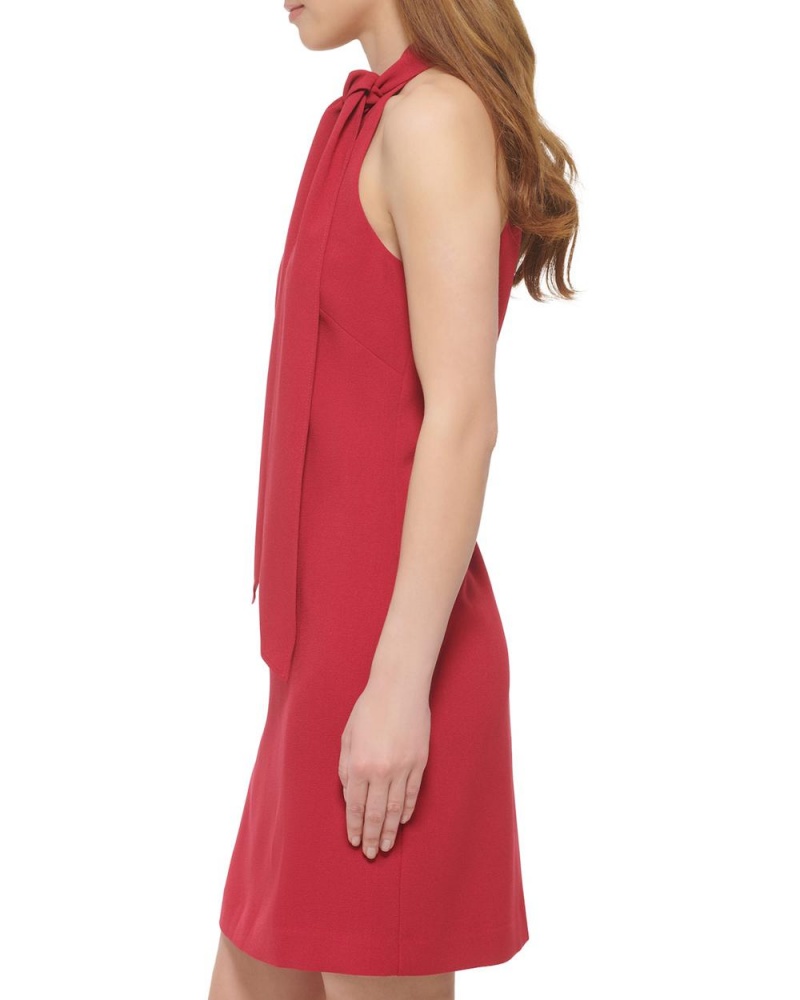 Vince Camuto Bow-Neck Mini Šaty Damske Červené | FOGA-05982