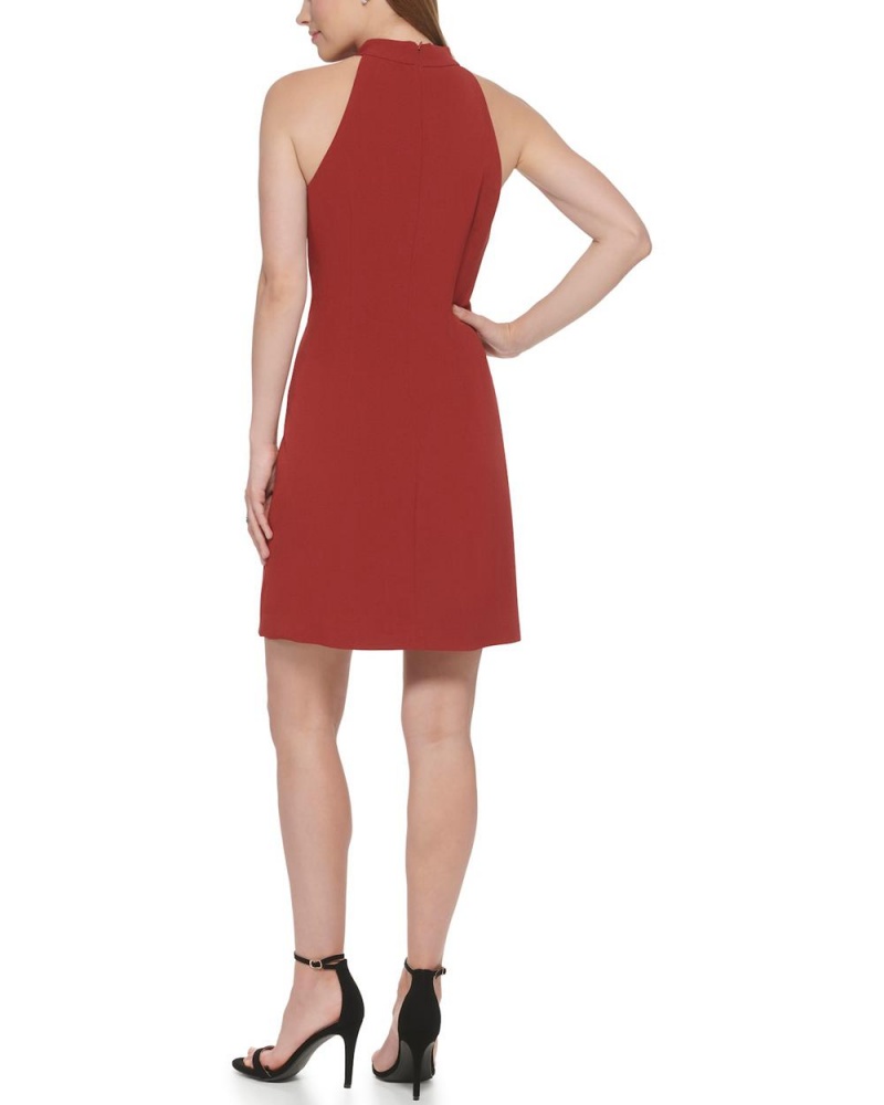 Vince Camuto Bow-Neck Mini Šaty Damske Červené | YOZJ-73560