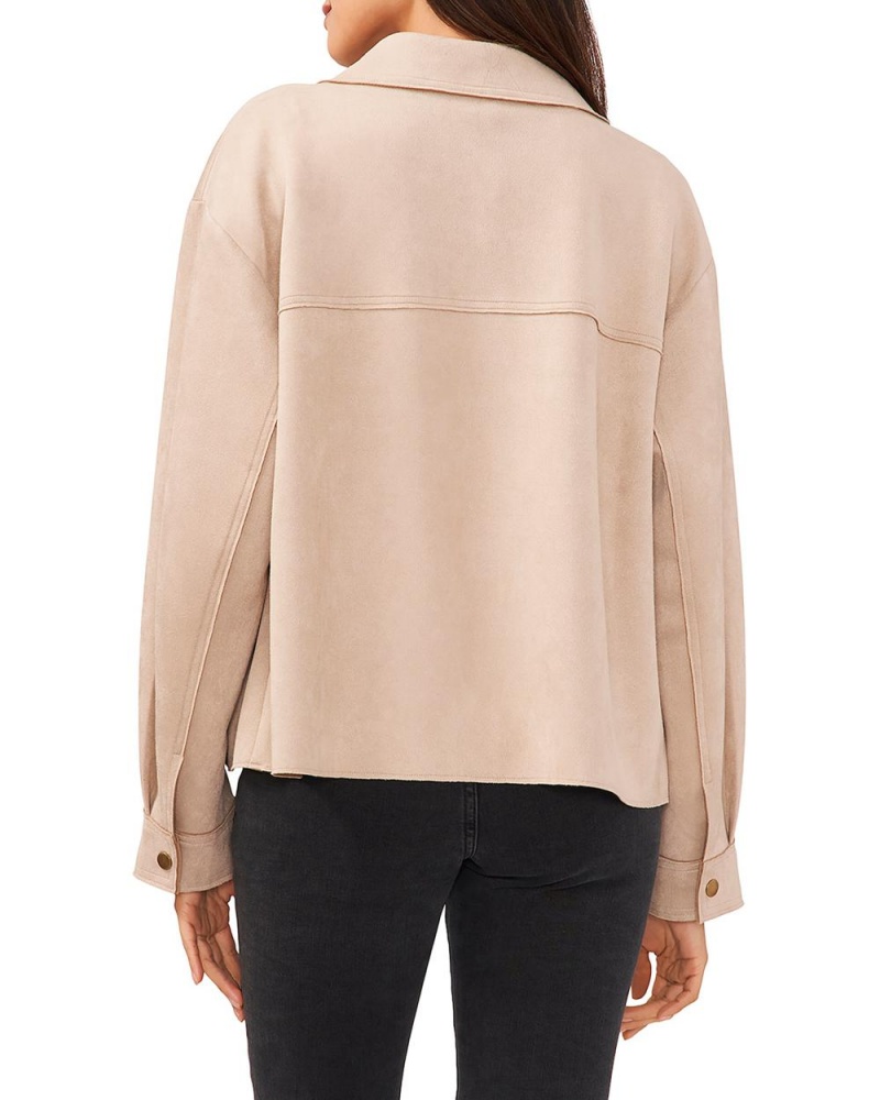Vince Camuto Boxy Collared Bundy Damske Hnedožltý | KCEB-20648