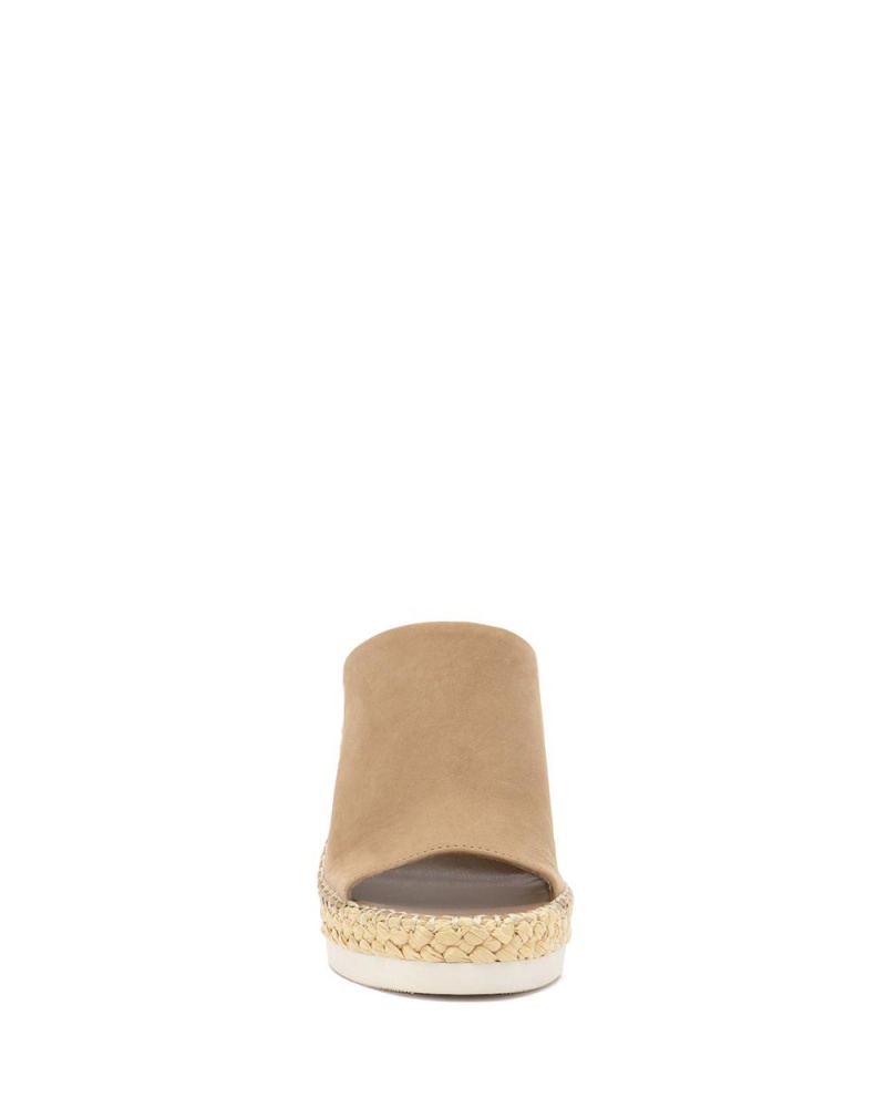 Vince Camuto Brissia Wedge Mules Damske Hnede | XEMJ-02853