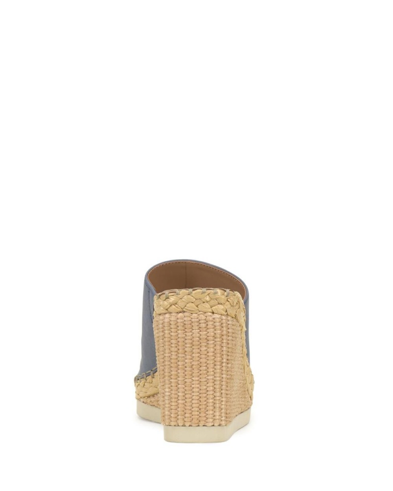 Vince Camuto Brissia Wedge Mules Damske Modre | UOBR-28546