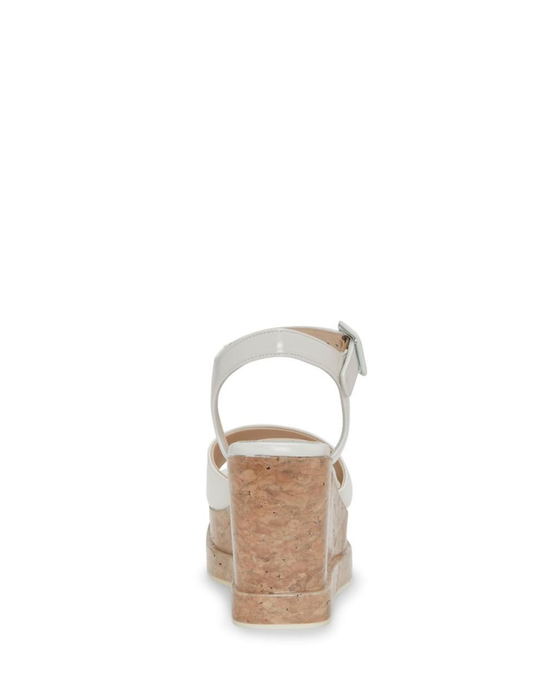 Vince Camuto Byndy Wedge Sandale Damske Biele | WMBP-38246