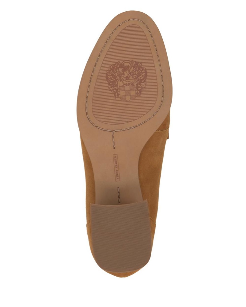 Vince Camuto Carissla Mokasiny Damske Golden Rod Suede | PIMY-48931
