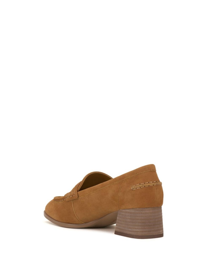 Vince Camuto Carissla Mokasiny Damske Golden Rod Suede | PIMY-48931