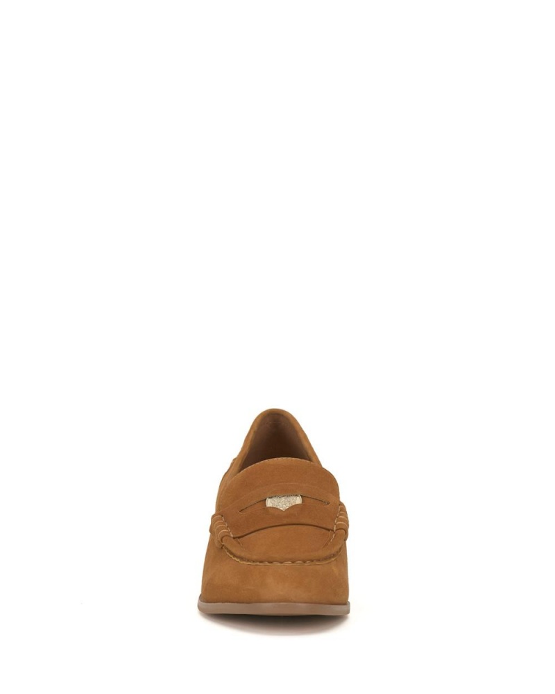 Vince Camuto Carissla Mokasiny Damske Golden Rod Suede | PIMY-48931