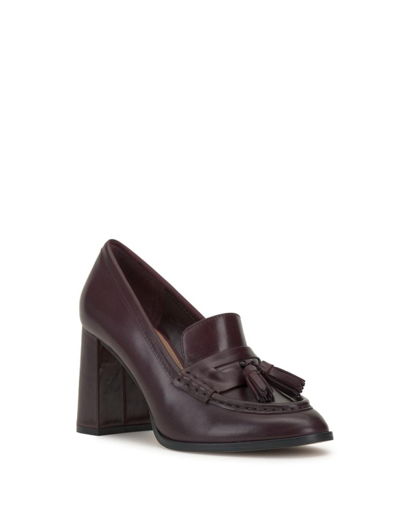 Vince Camuto Chelivia Mokasiny Damske Bordove | ZKJS-89172