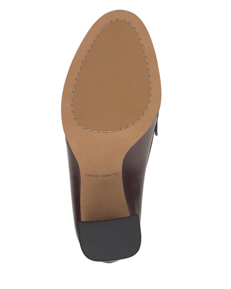 Vince Camuto Chelivia Mokasiny Damske Bordove | ZKJS-89172