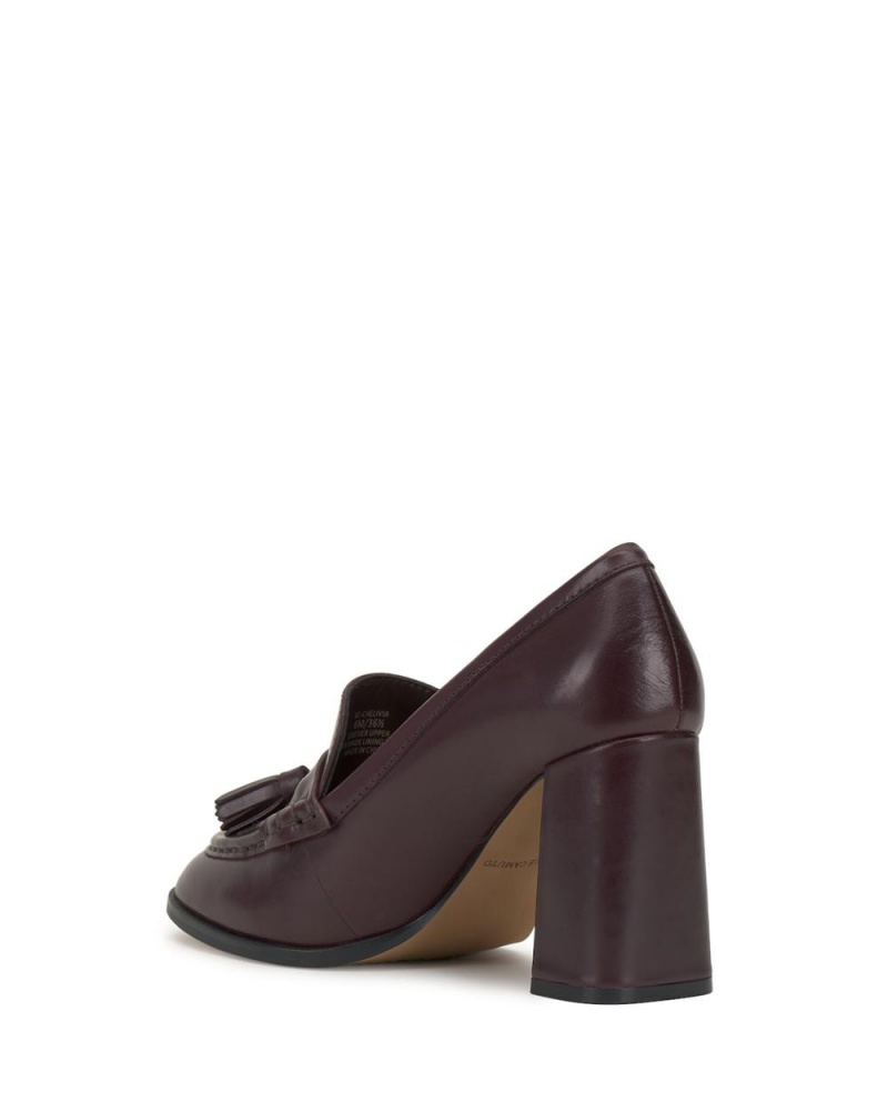 Vince Camuto Chelivia Mokasiny Damske Bordove | ZKJS-89172