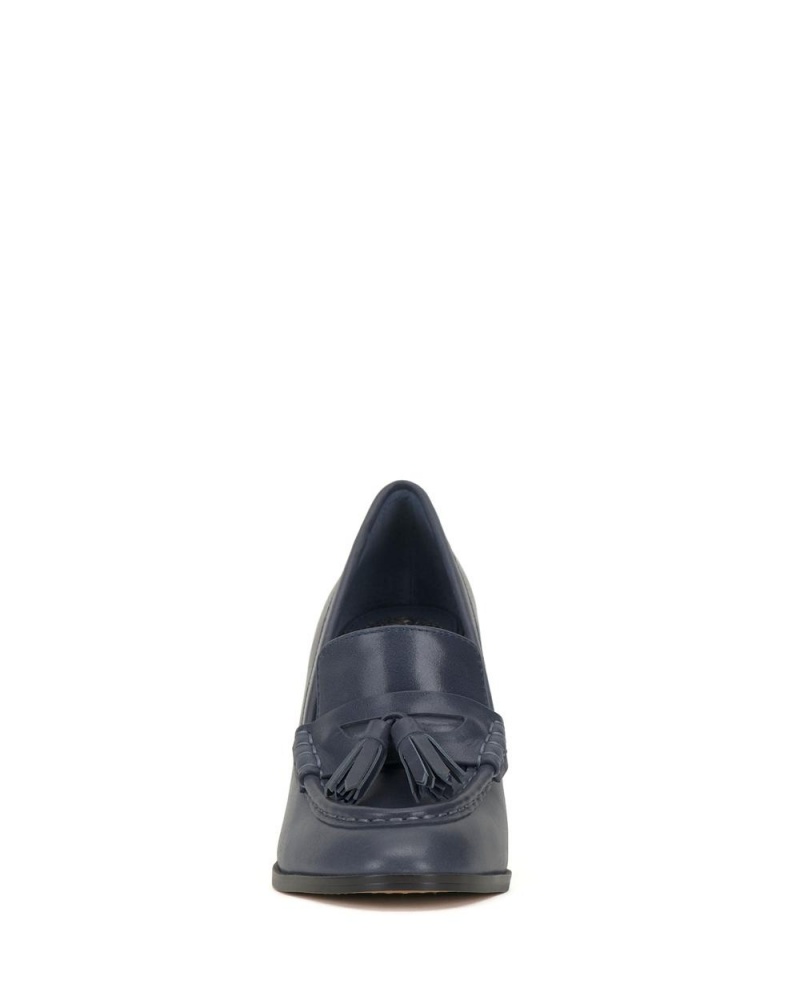 Vince Camuto Chelivia Mokasiny Damske Modre | GHQB-39765