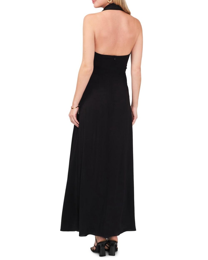 Vince Camuto Collared Halter Maxi Šaty Damske Čierne | LJYB-23198