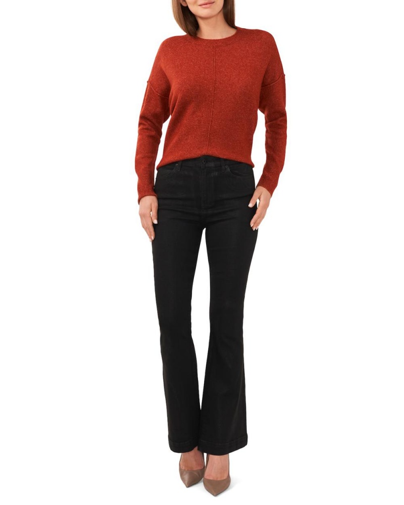 Vince Camuto Crewneck Sveter Damske Červené | LRDU-67301