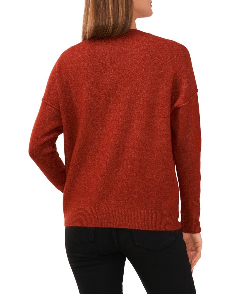 Vince Camuto Crewneck Sveter Damske Červené | LRDU-67301