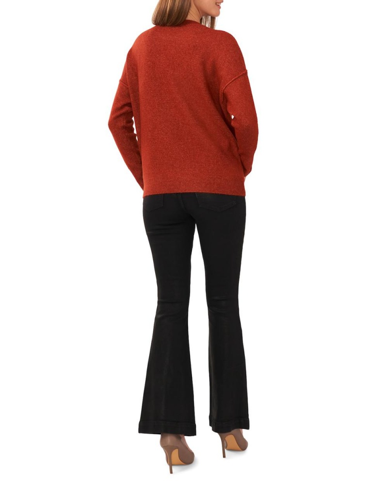 Vince Camuto Crewneck Sveter Damske Červené | LRDU-67301