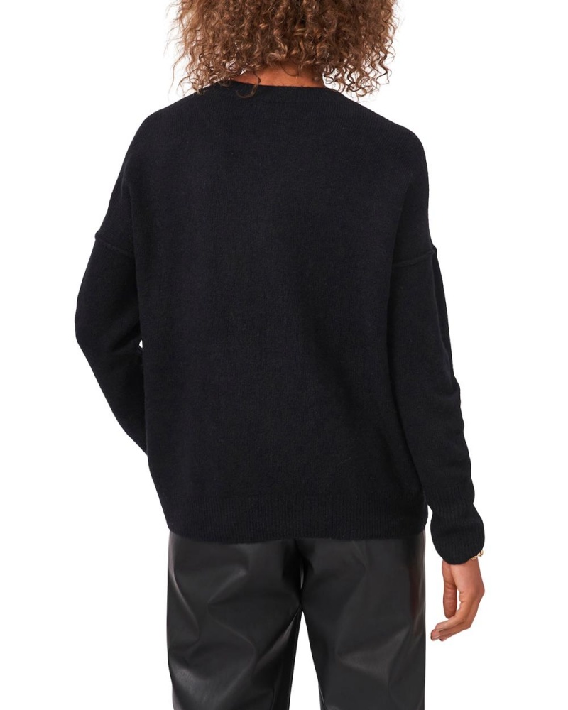 Vince Camuto Crewneck Sveter Damske Čierne | ELUY-08921