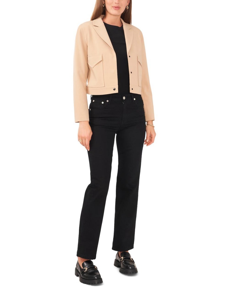 Vince Camuto Cropped Peak-Lapel Blejzer Damske Hnedožltý | BDZP-73609