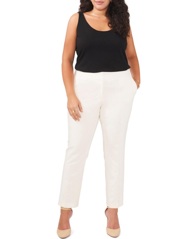Vince Camuto Cropped (Plus Size) Nohavice Damske Biele | JHXG-47381
