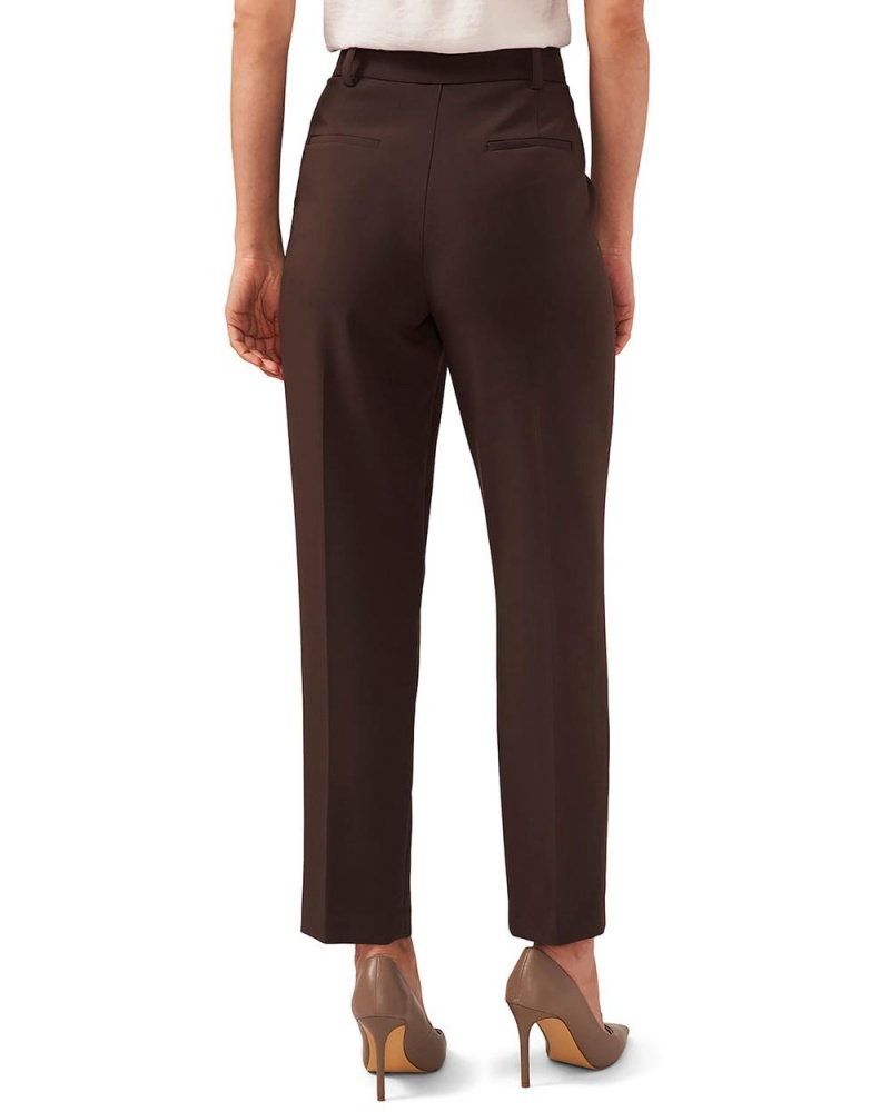 Vince Camuto Cropped Rovno-Leg Nohavice Damske Hnede Čokoláda | JWRO-06389