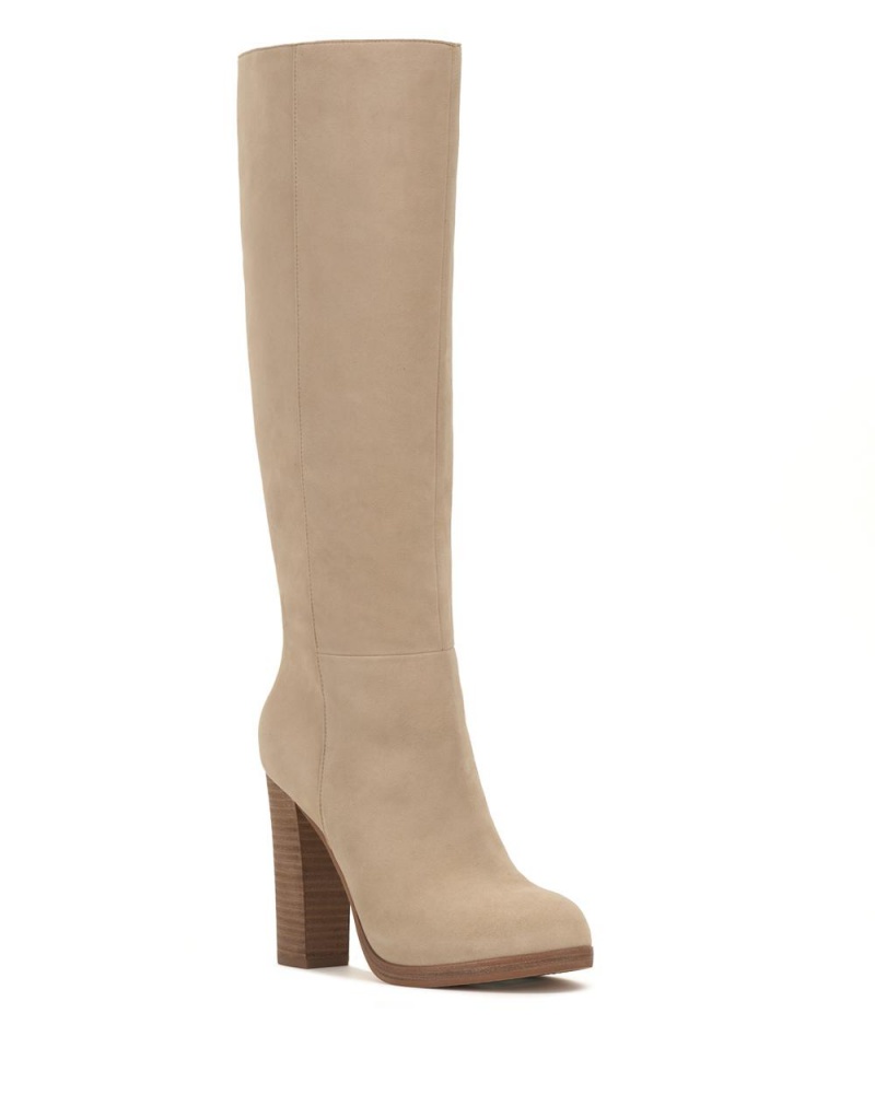 Vince Camuto Crutinie Extra Siroke Topanky-Calf Čižmy Nad Kolená Damske Hnede | ZQJY-83521