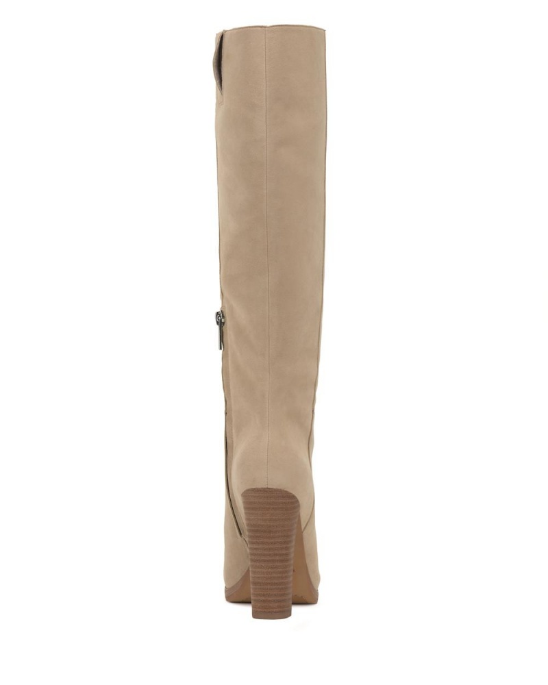 Vince Camuto Crutinie Extra Siroke Topanky-Calf Čižmy Nad Kolená Damske Hnede | ZQJY-83521