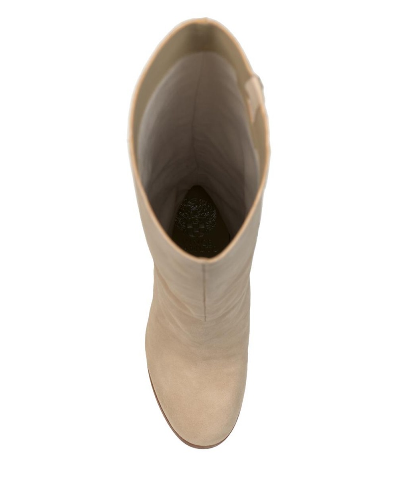 Vince Camuto Crutinie Extra Siroke Topanky-Calf Čižmy Nad Kolená Damske Hnede | ZQJY-83521