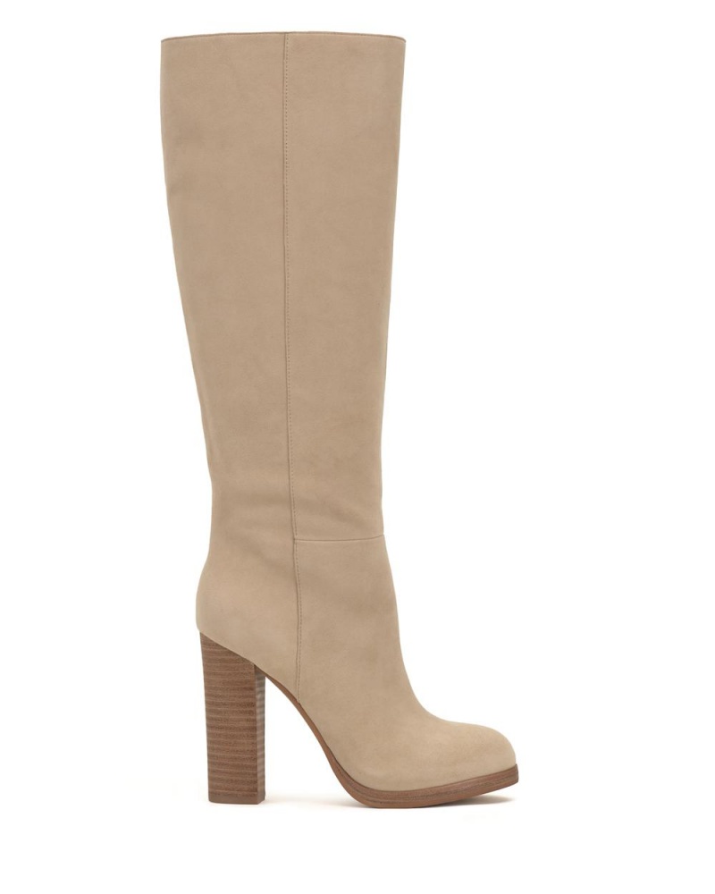 Vince Camuto Crutinie Extra Siroke Topanky-Calf Čižmy Nad Kolená Damske Hnede | ZQJY-83521