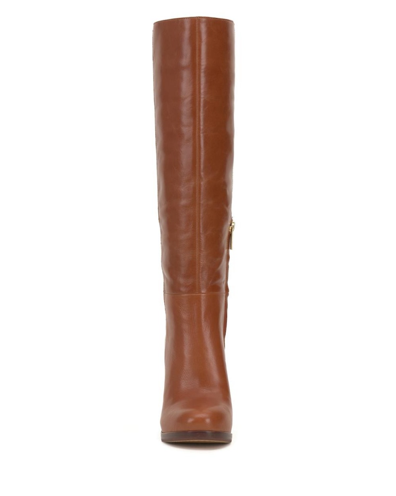 Vince Camuto Crutinie Extra Siroke Topanky-Calf Čižmy Nad Kolená Damske Hnede | GZRU-75842