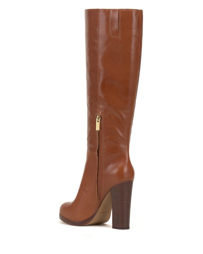 Vince Camuto Crutinie Extra Siroke Topanky-Calf Čižmy Nad Kolená Damske Hnede | GZRU-75842