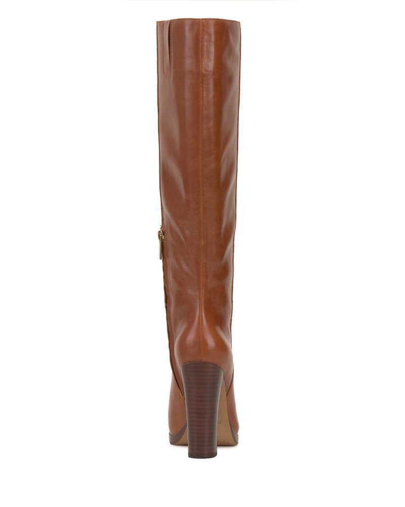 Vince Camuto Crutinie Extra Siroke Topanky-Calf Čižmy Nad Kolená Damske Hnede | GZRU-75842