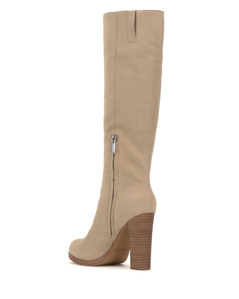 Vince Camuto Crutinie Siroke Topanky-Calf Čižmy Nad Kolená Damske Hnede | ATHE-15234