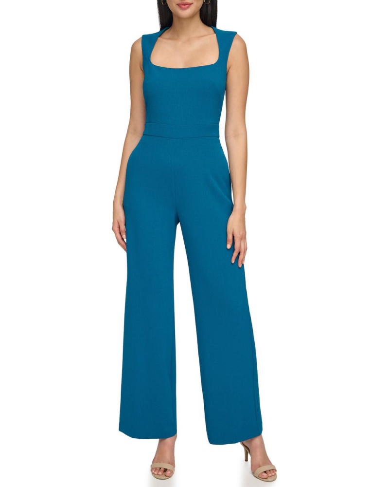 Vince Camuto Cutout-Back Rovno-Leg Kombineza Damske Modre Tyrkysový | VJMA-90867
